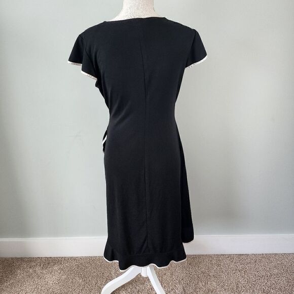 B Darlin Women’s Splice Neck Cap Sleeve Sheath Midi Dress Size Small - Picture 4 of 6